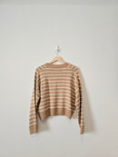 Striped Boxy Knit Sweater (S)