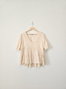 Wishlist Textured Babydoll Top (M)