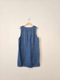 Vintage Denim Mini Dress (L)