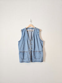 Vintage Denim Vest (XL)