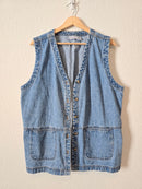 Vintage Denim Vest (XL)