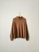 Brown Mockneck Sweater (L)