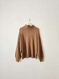 Brown Mockneck Sweater (L)