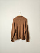 Brown Mockneck Sweater (L)