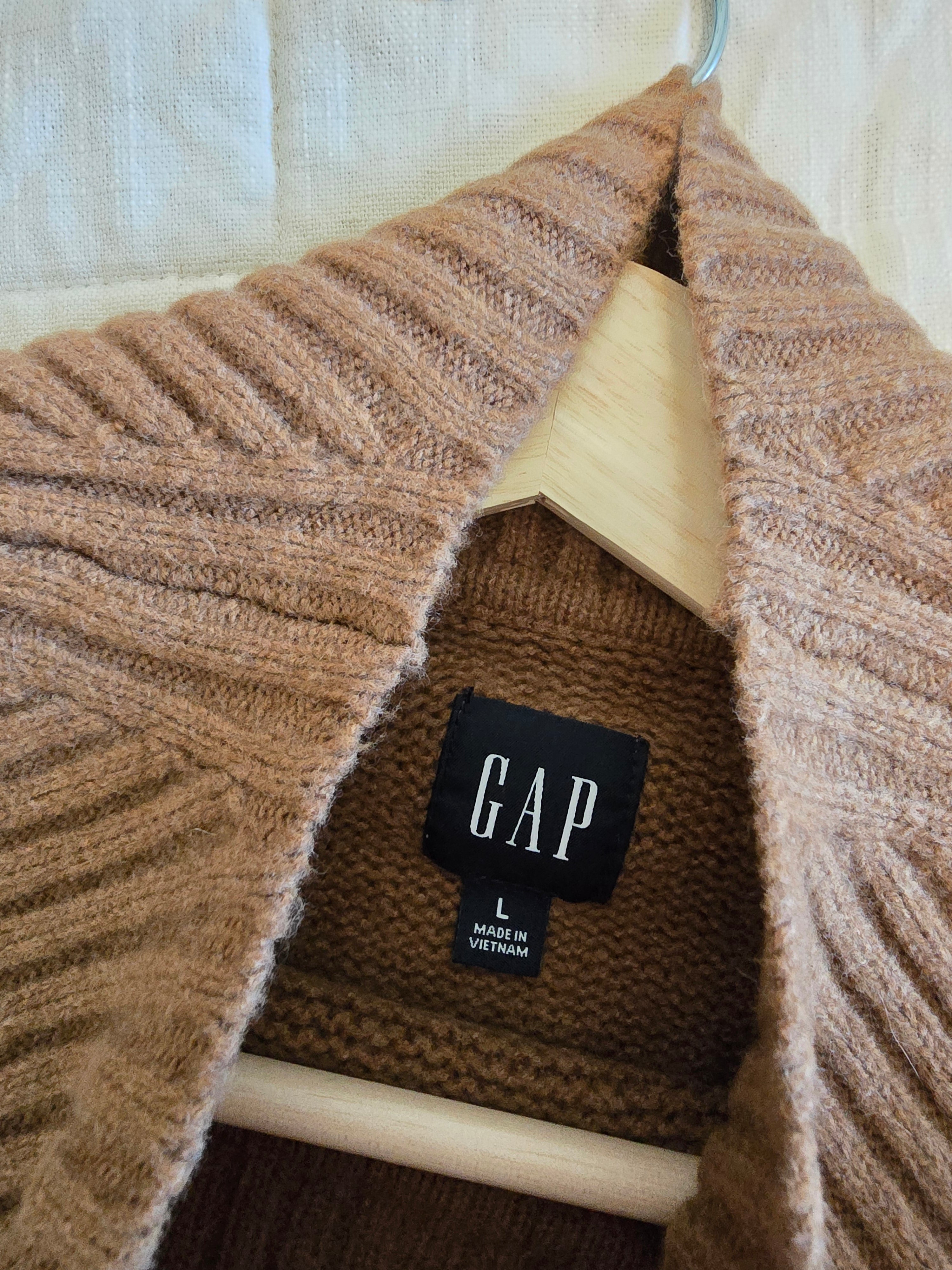 Brown Mockneck Sweater (L)