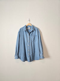 Aerie Oversized Denim Button Up (M)