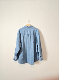 Aerie Oversized Denim Button Up (M)