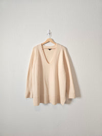 J.Crew Cream Oversized Sweater (M)