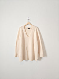 J.Crew Cream Oversized Sweater (M)