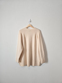 J.Crew Cream Oversized Sweater (M)