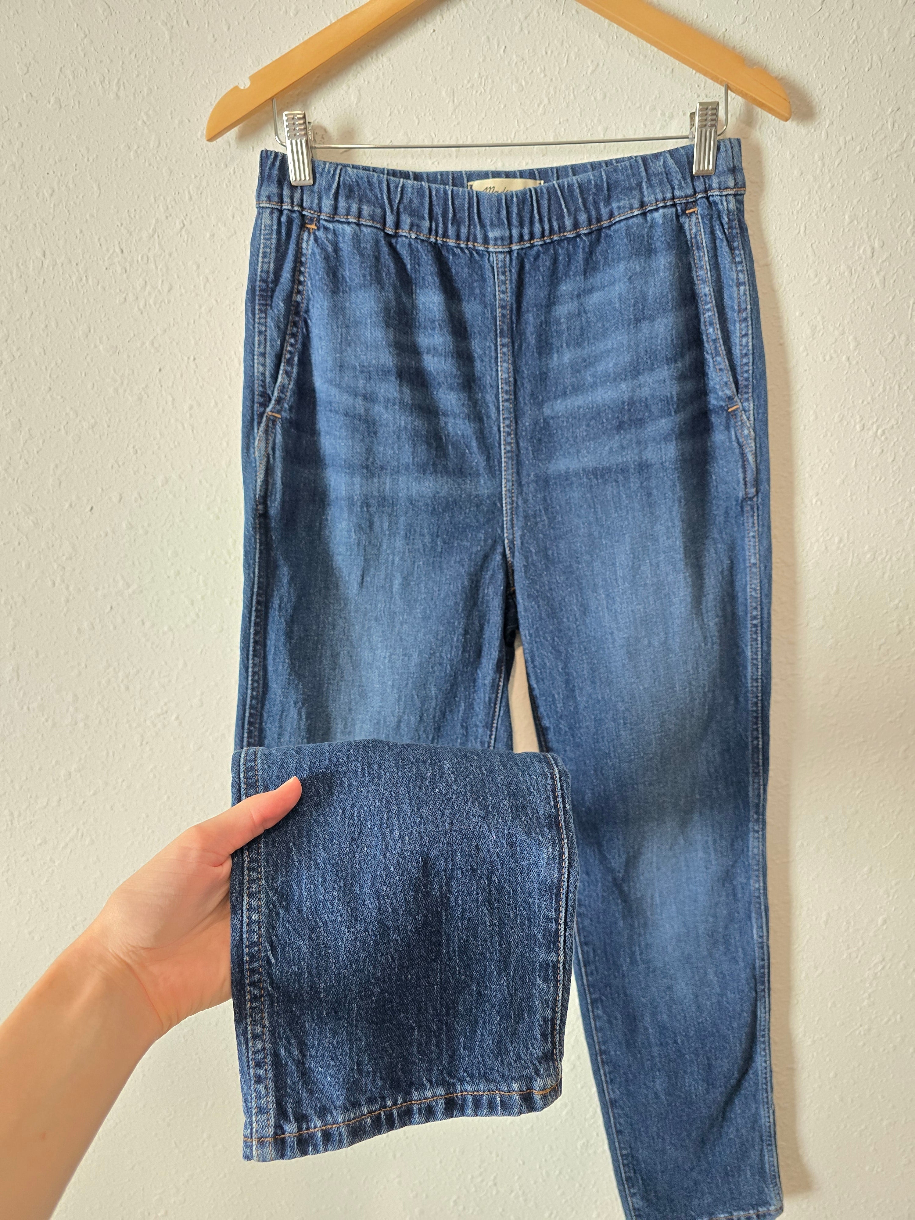 NEW Madewell Pull On Straight Jeans (26)