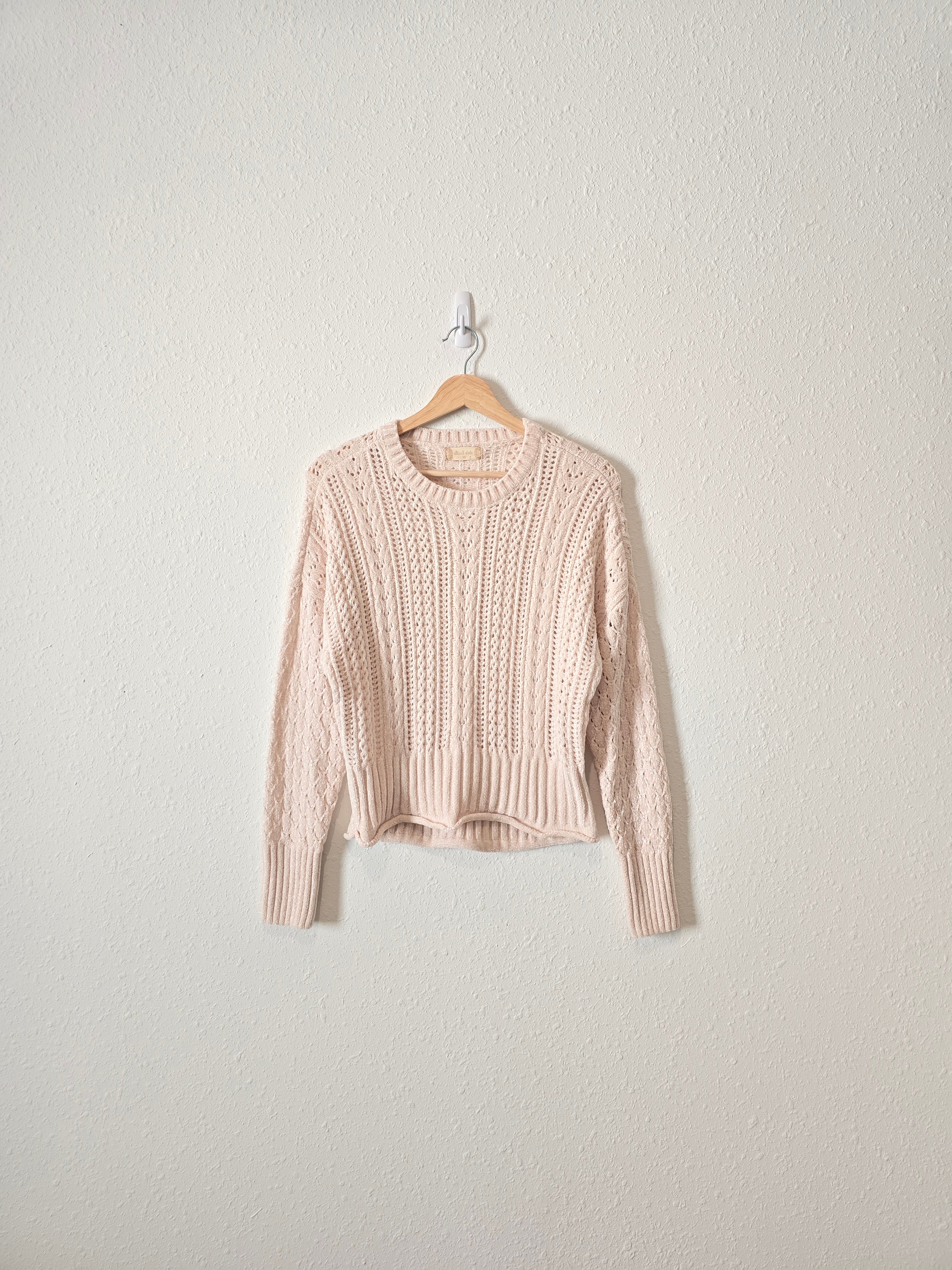 Altar'd State Cream Knit Sweater (XS)