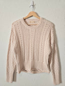 Altar'd State Cream Knit Sweater (XS)