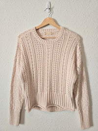 Altar'd State Cream Knit Sweater (XS)