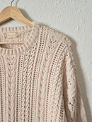 Altar'd State Cream Knit Sweater (XS)