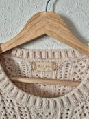 Altar'd State Cream Knit Sweater (XS)