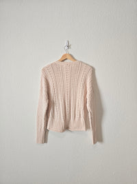 Altar'd State Cream Knit Sweater (XS)