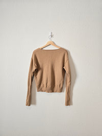 Aritzia Camel Wool Sweater (M)