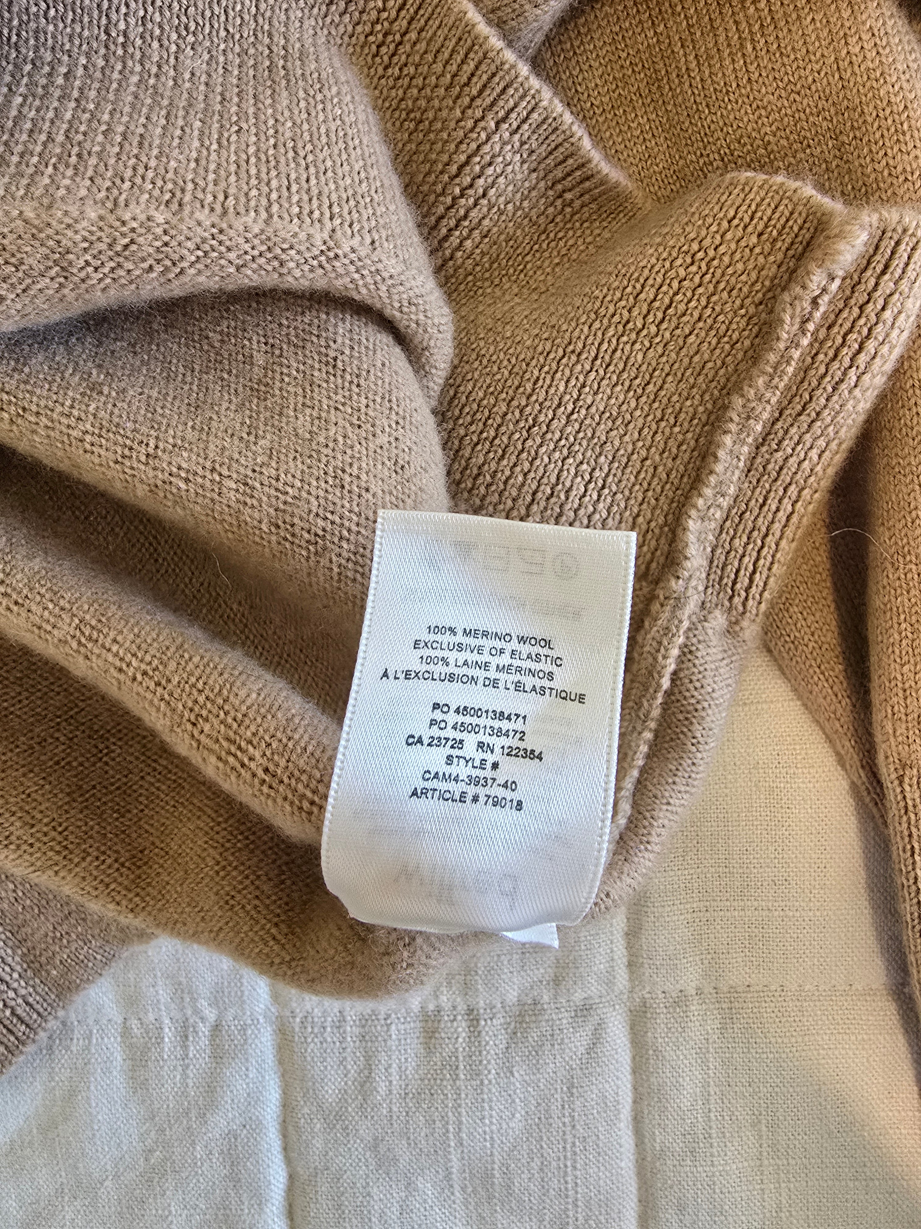 Aritzia Camel Wool Sweater (M)