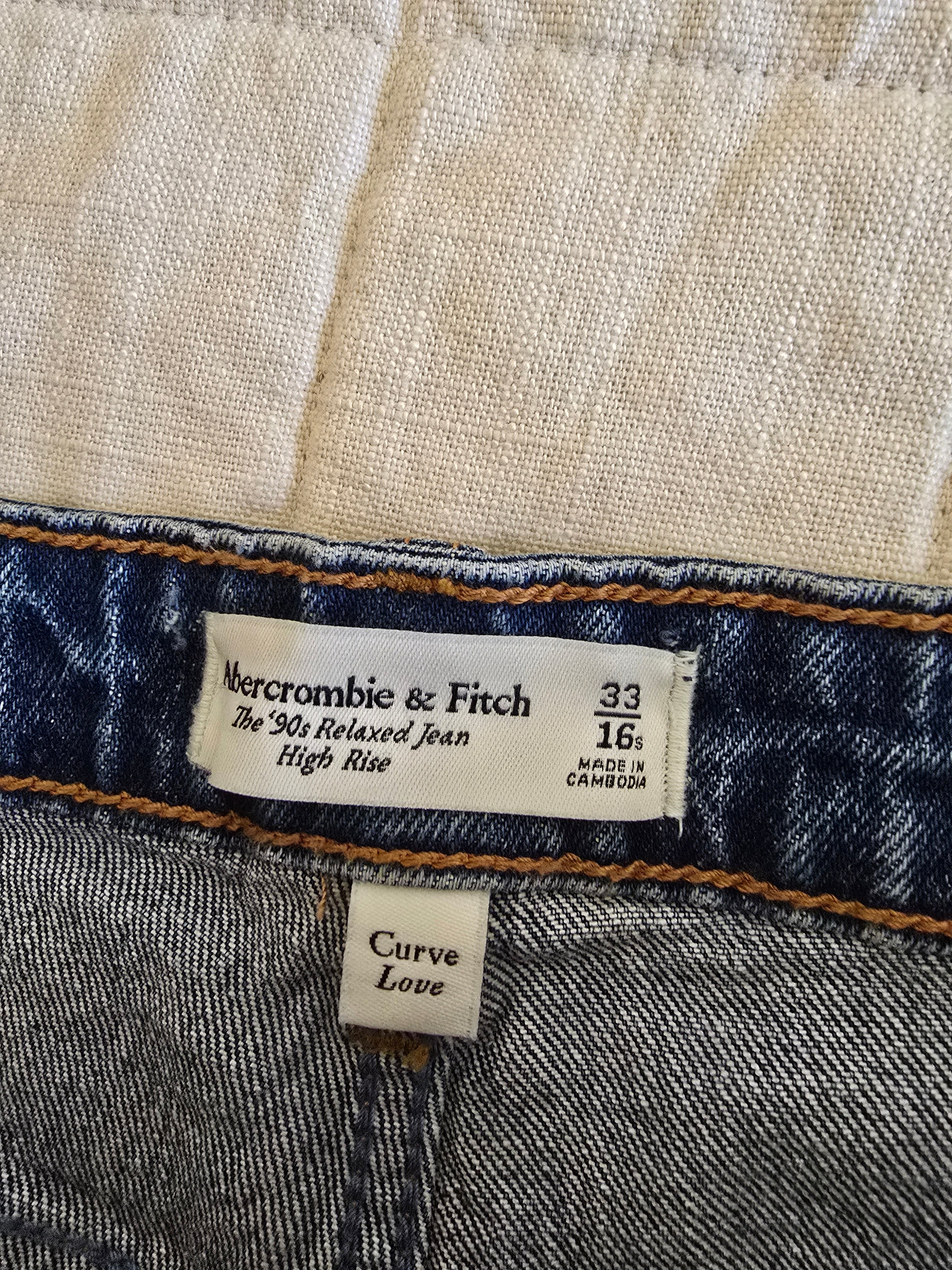 NEW Abercrombie 90s Relaxed Jeans (33/16s)