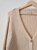 Ribbed Knit Button Up Sweater (L)