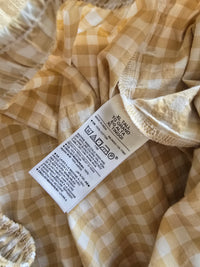 Neutral Gingham Maxi Skirt (XL)