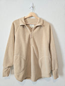 Aerie Sherpa Quarter Zip Pullover (S)