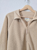 Aerie Sherpa Quarter Zip Pullover (S)