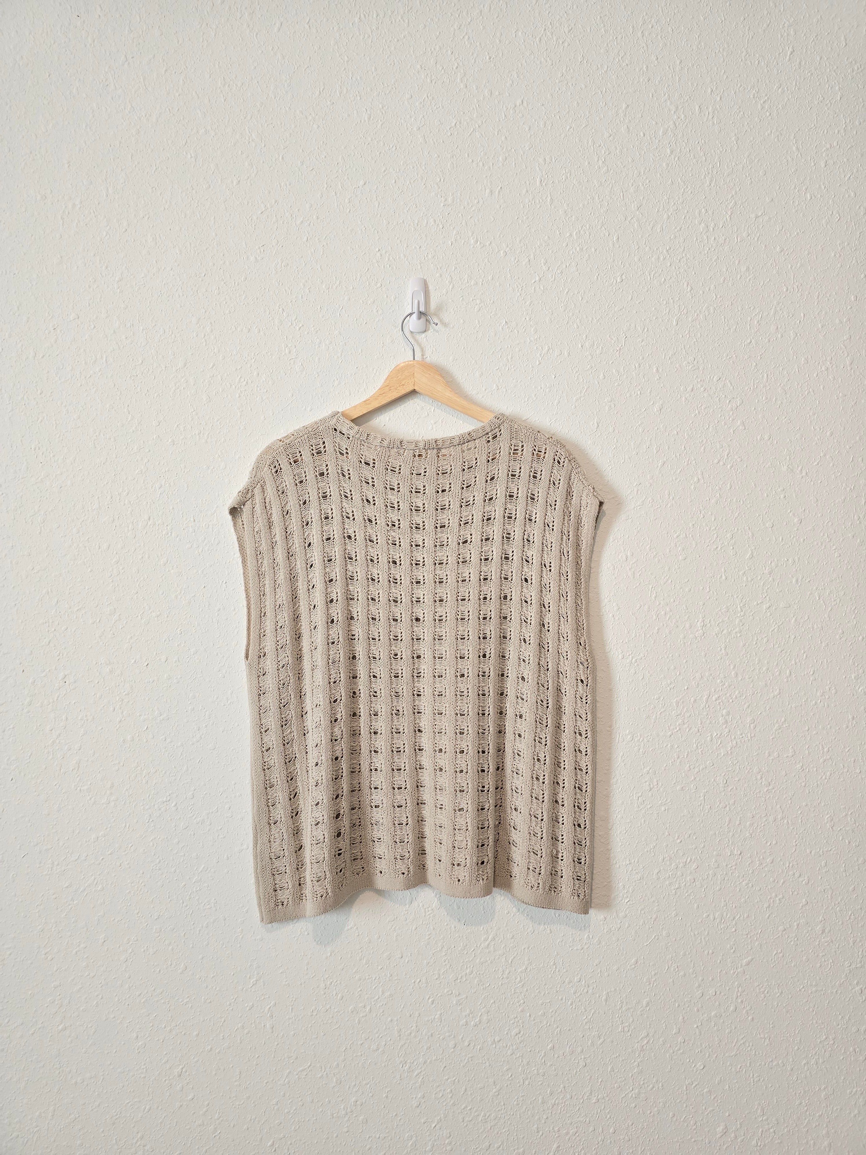 Grade & Gather Textured Knit Top (M)