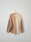 POL Colorblock Cord Button Up (L)