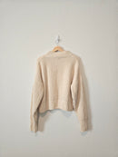 Cream Chunky Knit Sweater (L)