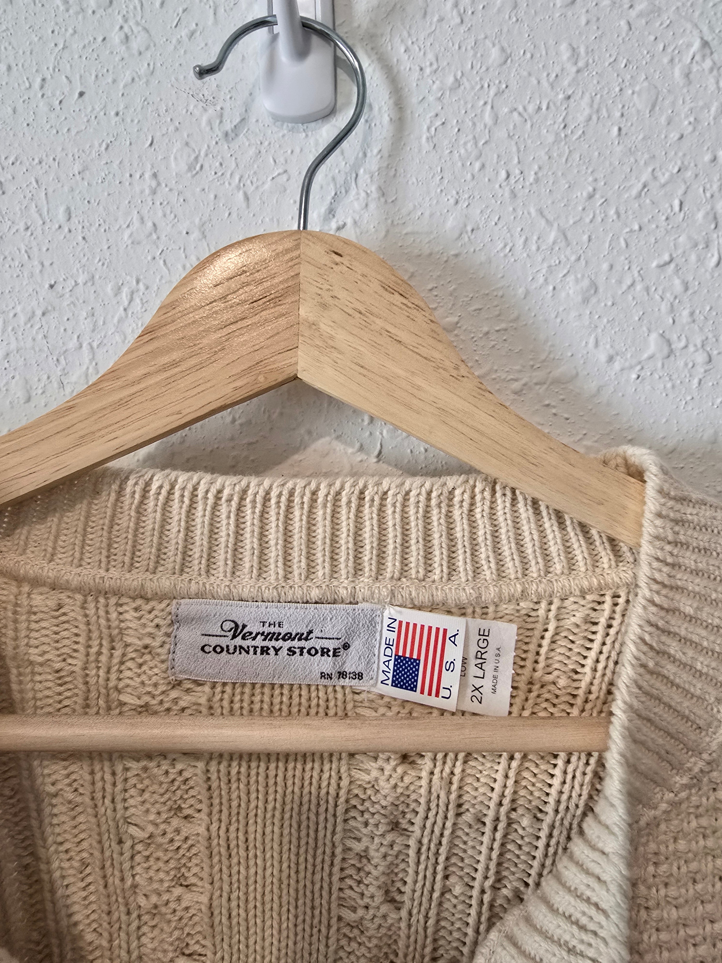 Vintage Chunky Cotton Sweater (2X)