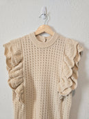 Button Back Knit Top (S)