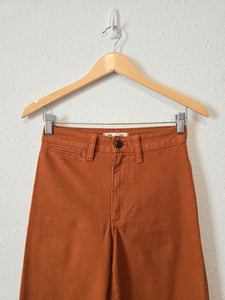 Madewell Terracotta Wide Leg Pants (24P)