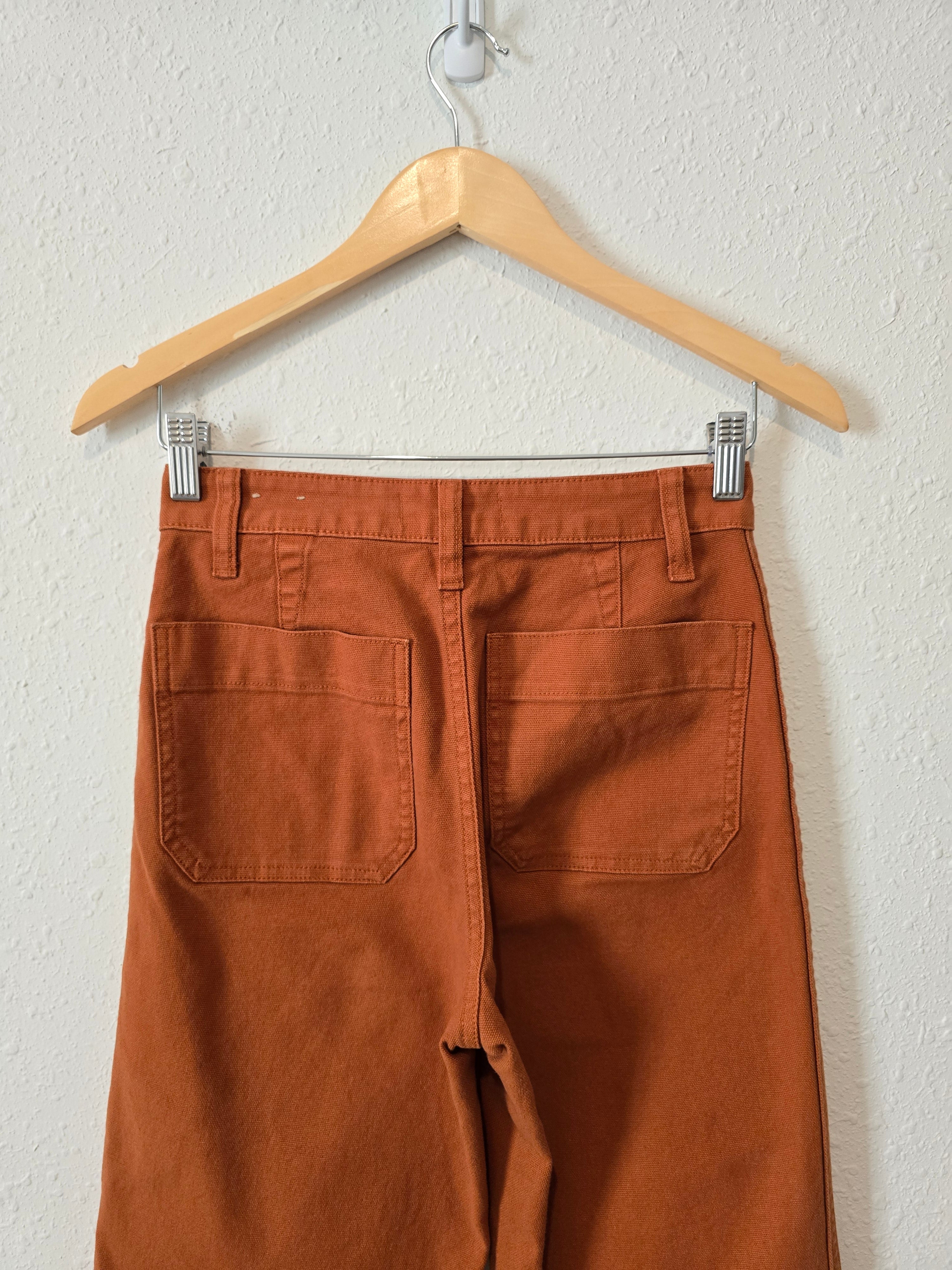 Madewell Terracotta Wide Leg Pants (24P)