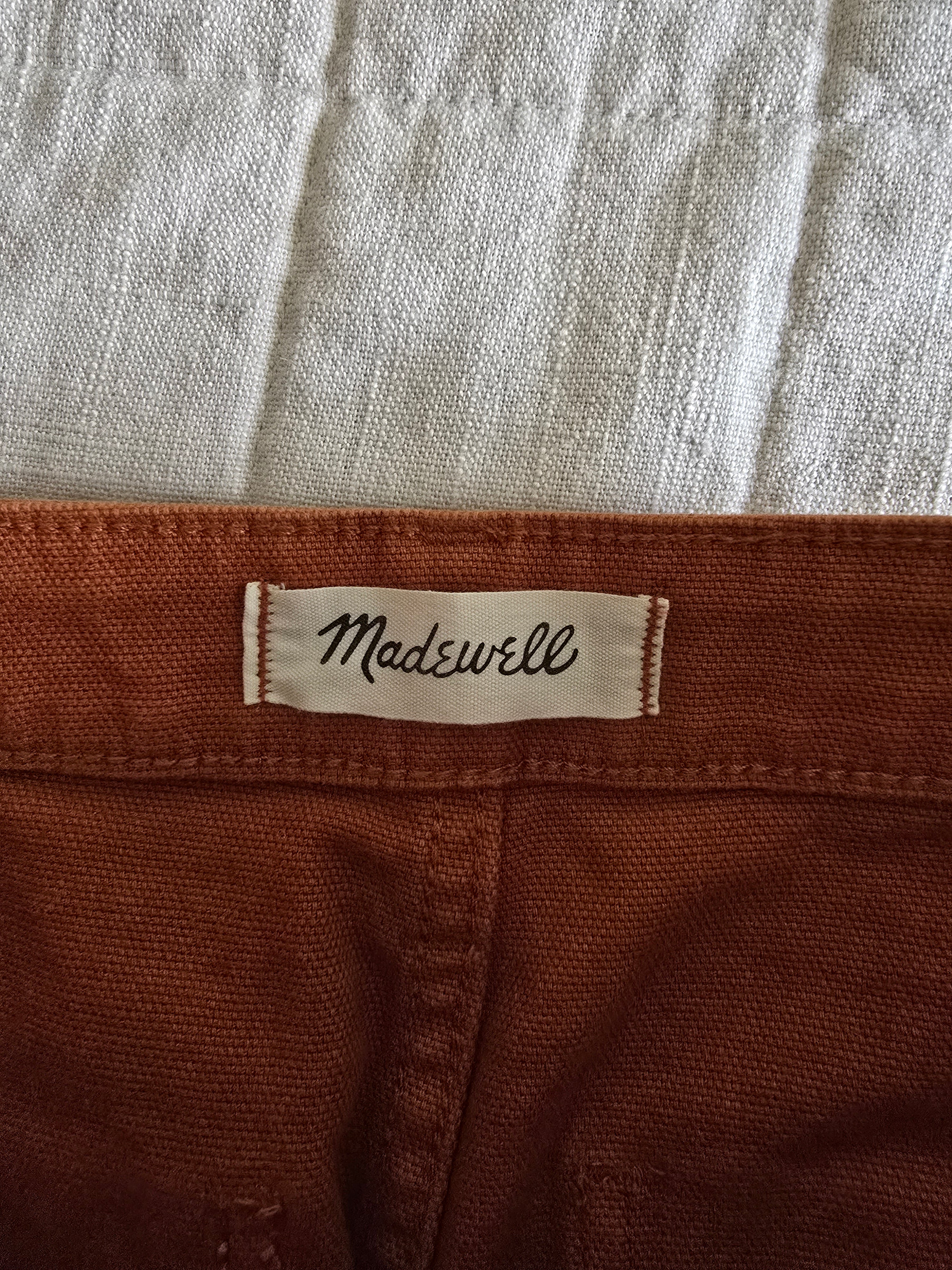 Madewell Terracotta Wide Leg Pants (24P)