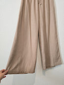 Linen Blend Wide Leg Pants (M)