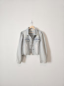 Puff Sleeve Denim Jacket (L)