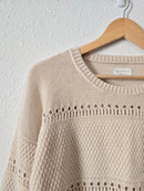 Lucky Brand Crochet Sweater (S)