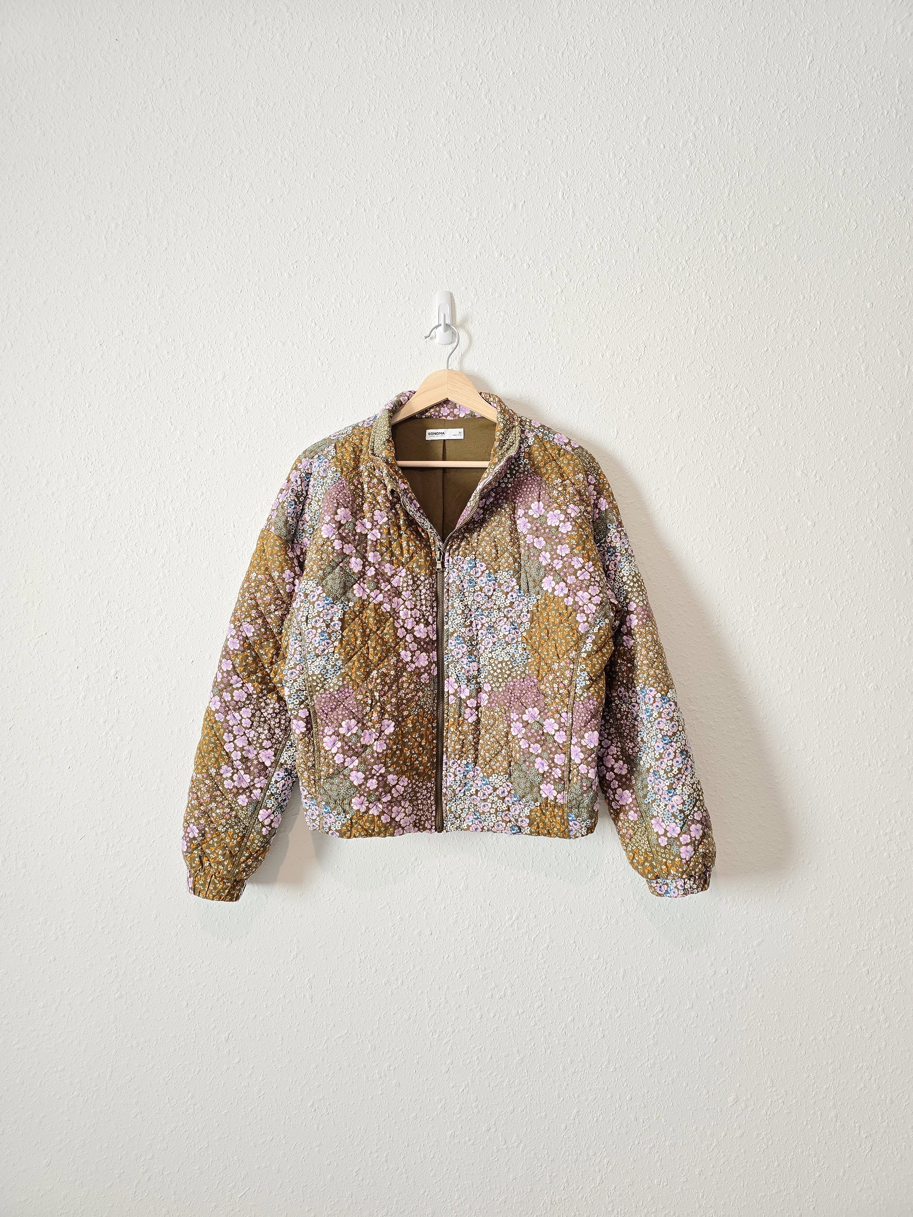 Floral Zip Up Jacket (M)