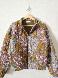 Floral Zip Up Jacket (M)