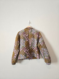 Floral Zip Up Jacket (M)