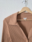 Aerie Brown Ribbed Top (S)