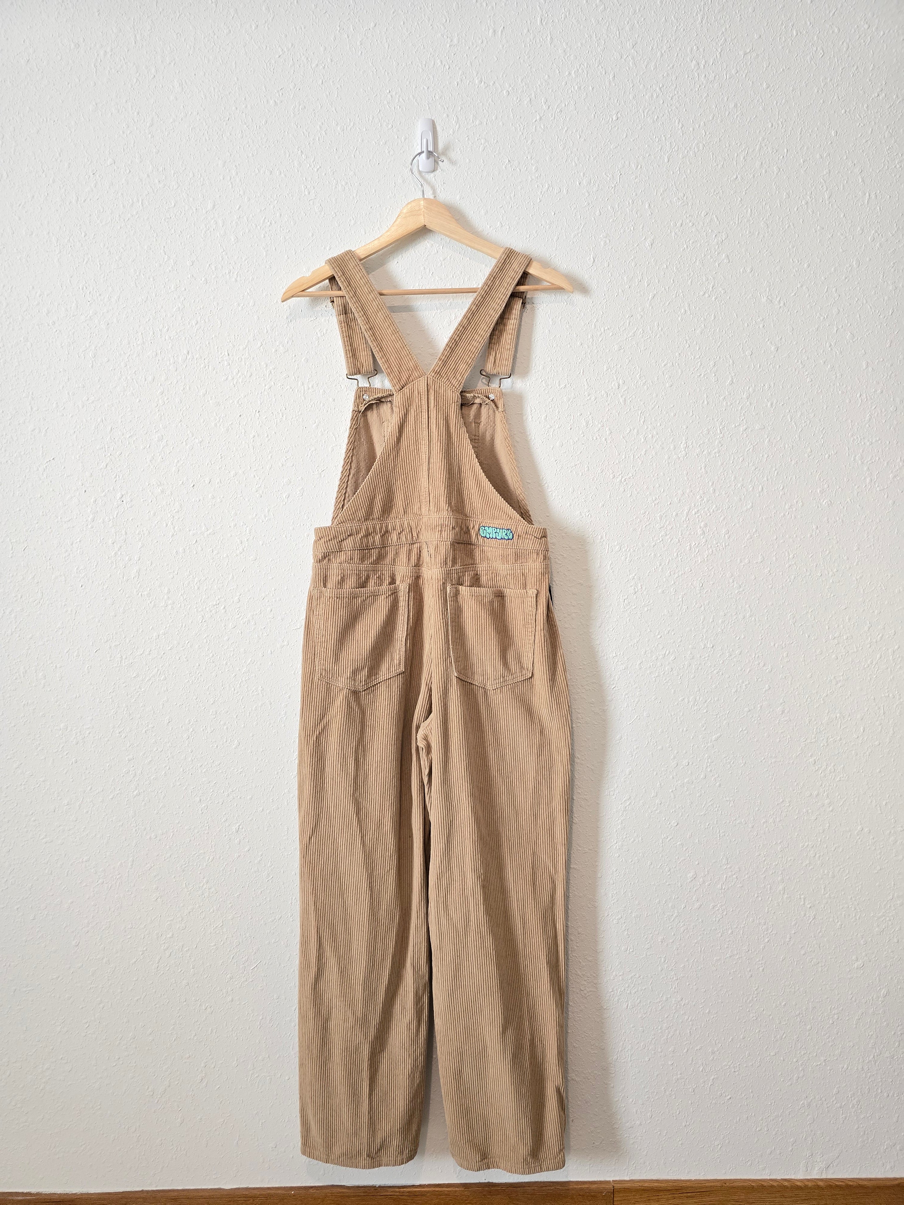 Tan Straight Cord Overalls (M)