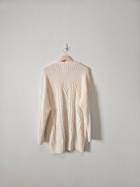 Aerie Cable Knit Cozy Sweater (M)