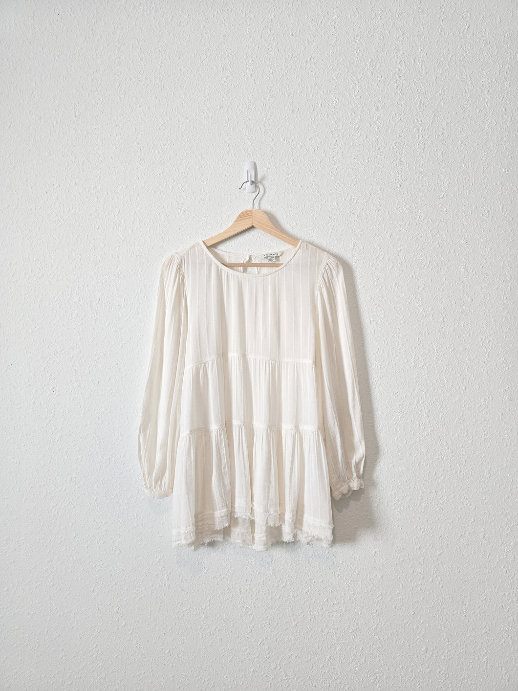 Puff Sleeve Tiered Top (S)