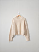 Cream Chunky Knit Sweater (L)