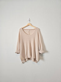 Zenana Waffle Slouchy Top (L/XL)