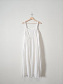 White Flowy Maxi Dress (M)