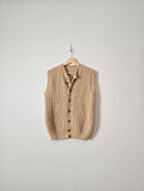 Handmade Textured Knit Vest (S/M)